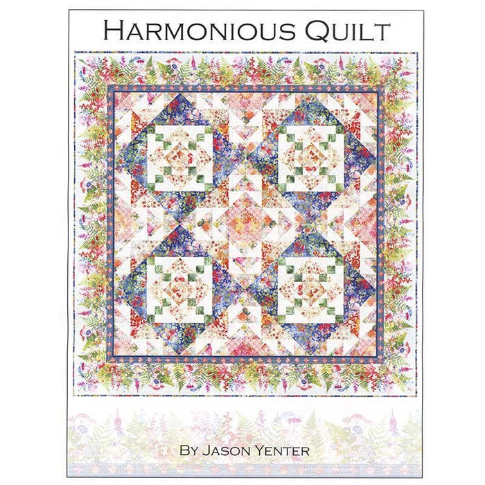 Harmonious Quilt - Quilt PATTERN - by Jason Yenter for In The Beginning Fabrics - Featuring Haven fabrics - 83.5" x 83.5" - HVN H PT
