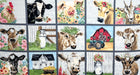 French Hill Farms by Michelle Norman Half Yard Bundle and 2 panels Farm and Cow Fabrics RebsFabStash