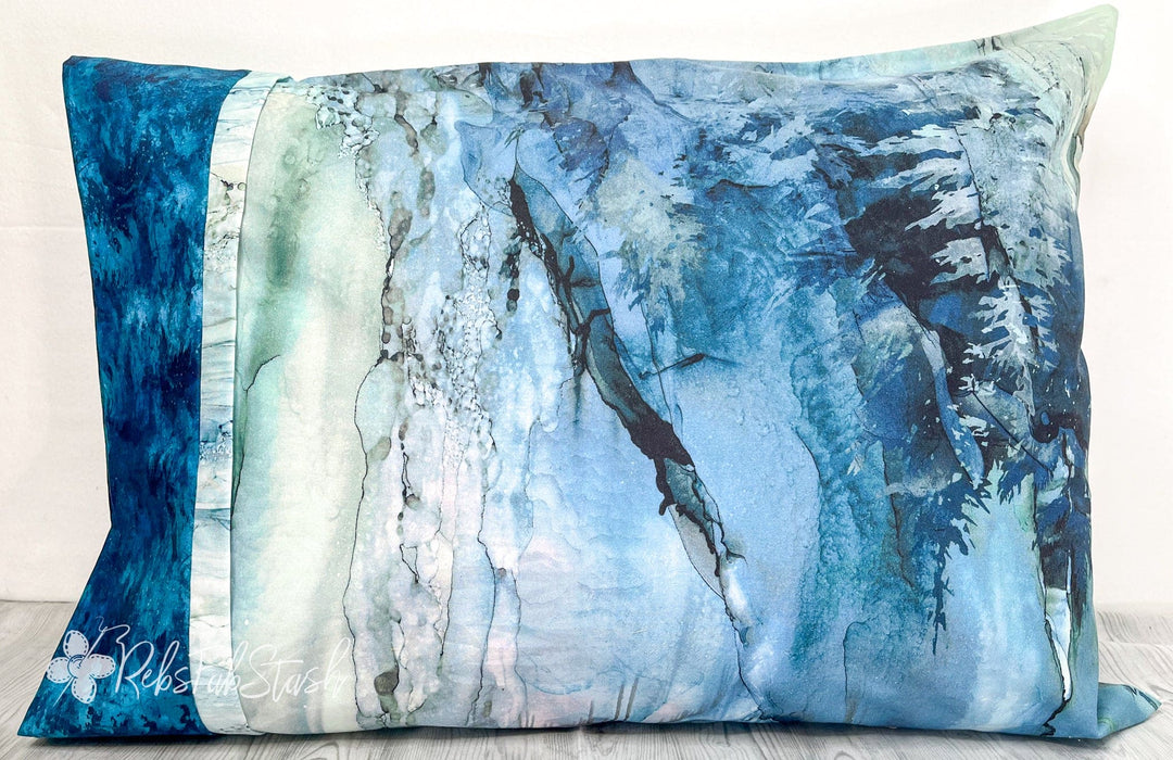 NEW! Soar Pillowcase KIT - Features the 24" x 43" Soar Panel By Deborah Edwards & Melanie Samra for Northcott - Digital Print - Moody Blues