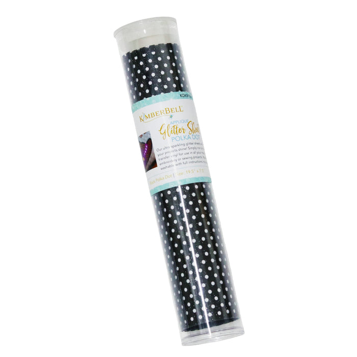 Applique Glitter Sheet Polka Dot - by Kimberbell Designs - White - KDKB153