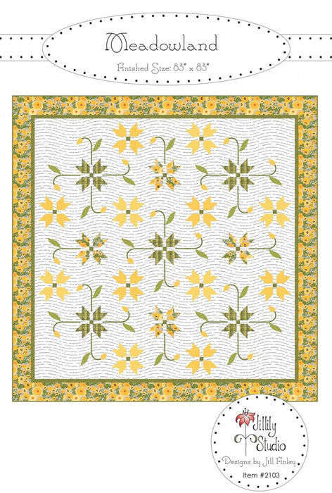 Meadowland - Quilt KIT - by Jill Finley - Features Petals & Pedals fabric - Riley Blake Designs - Floral - 84" x 84"