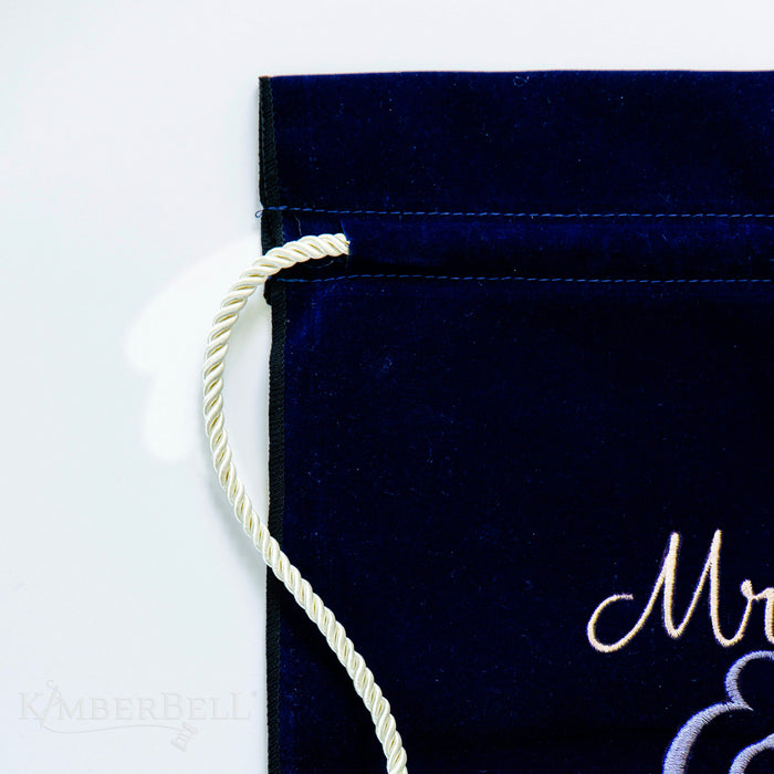 Velvet Wine Bag Blanks - by Kimberbell Designs - Navy - Set of 2