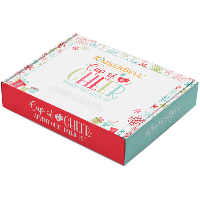 Cup of Cheer | Advent Quilt Kit | Christmas | Winter | Pink | Green | Blue | White | Red | Kim Christopherson | Kimberbell | Maywood Studio | RebsFabStash