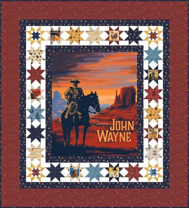John Wayne fabrics - per yard - Riley Blake Designs - Riley Blake Designers - Movie Poster on Tan