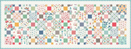 Grandma's Luncheon Runner - Boxed Kit - COOK BOOK fabrics - by Lori Holt of Bee in my Bonnet for Riley Blake Fabrics-Quilt Kits & PODS-RebsFabStash