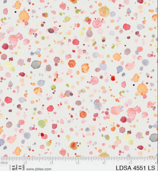 NEW! Little Darlings Safari Animals - Splatter Dots - Per Yard - by Sally Walsh - P&B Textiles - Light Gray - LDSA 4551 LS