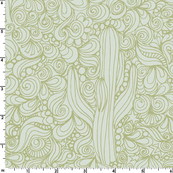 Saguaro - Saguaro Stripe Metallic - Citrine -Per Yard -by Christina Cameli - Maywood Studio - Geometric, Tonal - MASM10024-SG