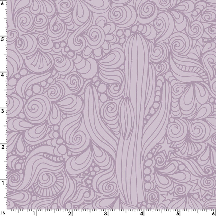 Saguaro - Star - Purple - Per Yard - by Christina Cameli for Maywood Studio - Geometric, Tonal - MAS10025-V3