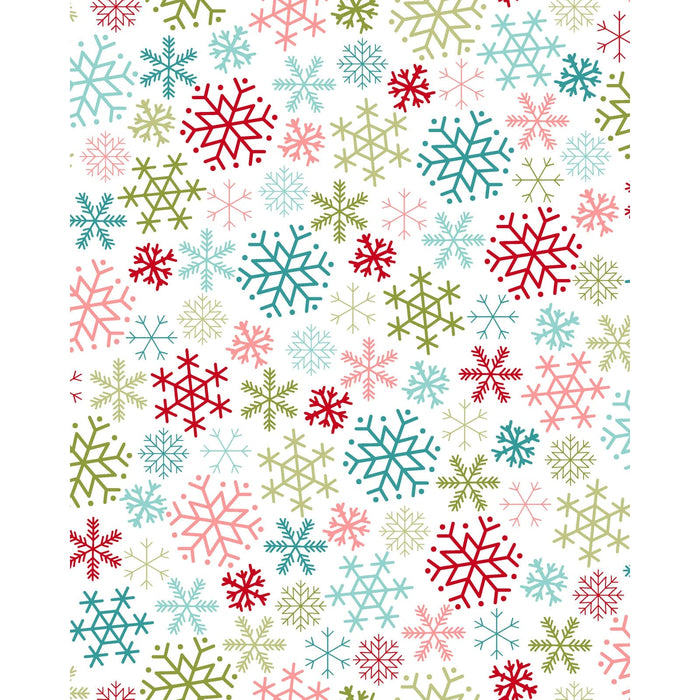 Cup of Cheer - Snowflakes - Per Yard - by Kim Christopherson of Kimberbell - Maywood - Winter, Snowflake - Multi - MAS10205-Z