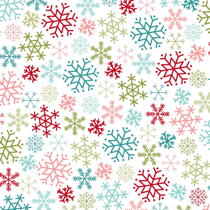 Cup of Cheer - Snowflakes - Per Yard - by Kim Christopherson of Kimberbell - Maywood - Winter, Snowflake - Multi - MAS10205-Z-Yardage - on the bolt-RebsFabStash