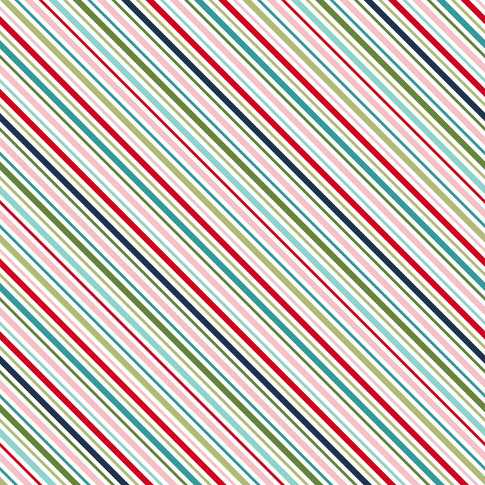 Cup of Cheer - Peppermint Stripe - Per Yard - by Kim Christopherson of Kimberbell - Maywood - Winter, Stripe - Multi - MAS10208-Z-Yardage - on the bolt-RebsFabStash