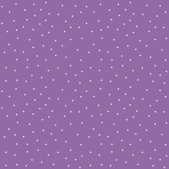 Tiny Dots - White on Purple - Per Yard - Kimberbell Basics - Maywood Studio - Purple - MAS8210-V-Yardage - on the bolt-RebsFabStash