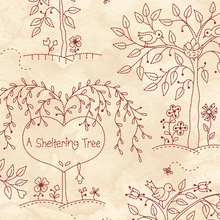 Sheltering Tree - per yard - by Robin Kingsley for Maywood Studio - Leaves - MAS9774-T