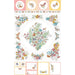 Meadow Edge - White Panel - Per PANEL - by Maywood Studio - Floral, Butterflies - 27" x 43" panel - MASD10001-W-Panels-RebsFabStash