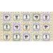 NEW! Lavender Sachet - Running Blocks - Per Panel - by Maywood Studio - 24" x 43" Block Panel, Floral - Ecru - MASD10040-E-Panels-RebsFabStash