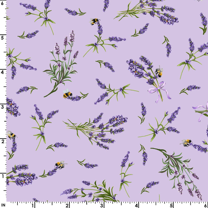 NEW! Lavender Sachet - Little Lavender - Per Yard - by Maywood Studio - Floral - Light Purple - MASD10044-V