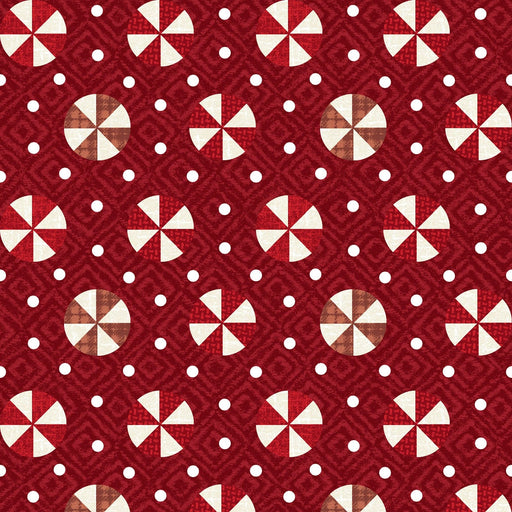Snowdays Flannel - Peppermint - Red - FLANNEL - per yard - Bonnie Sullivan for Maywood Studios - MASF9936-R-Flannel - BTY & Panels-RebsFabStash