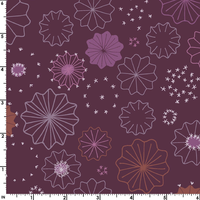 Saguaro - Agave Metallic - Purple Multi -Per Yard -by Christina Cameli for Maywood Studio - Geometric, Tonal, Cactus - MASM10020-V
