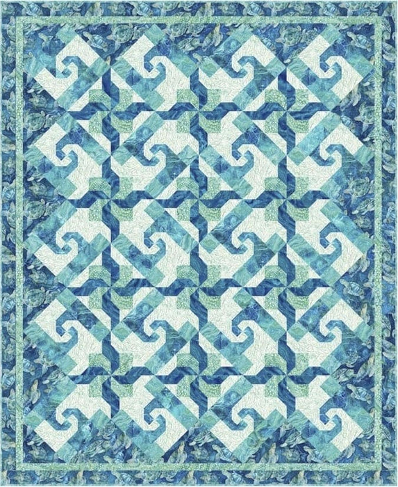 Ocean Currents - Quilt PATTERN - by Sandy Boobar & Sue Harvey for Pine Tree Country Quilts - Features Turtle Bay Collection - PTN2937
