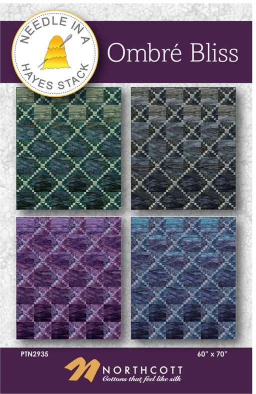 Ombre Bliss - Quilt PATTERN - Tiffany Hayes - Needle in a Hayes Stack - features Bliss Ombre Ensemble by Northcott - PTN2935-Patterns-RebsFabStash