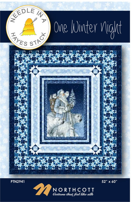 NEW! One Winter Night - Quilt PATTERN - By Needle In A Hayes Stack - Features Father Christmas By Liz Goodrick-Dillon for Northcott - PTN2941-Patterns-RebsFabStash