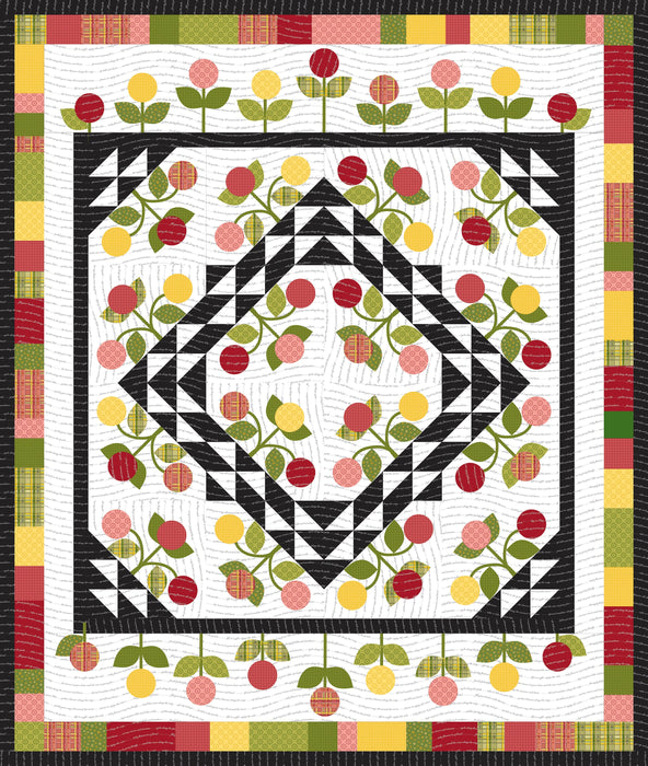 Posy Party - Quilt KIT - by Jill Finley - Features Petals & Pedals fabric - Riley Blake Designs - Floral - 63" x 75"-Panels-RebsFabStash