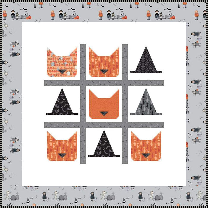 Tic Tac Cat - Quilt PATTERN - by Melissa Mortenson for Riley Blake Designs - Halloween