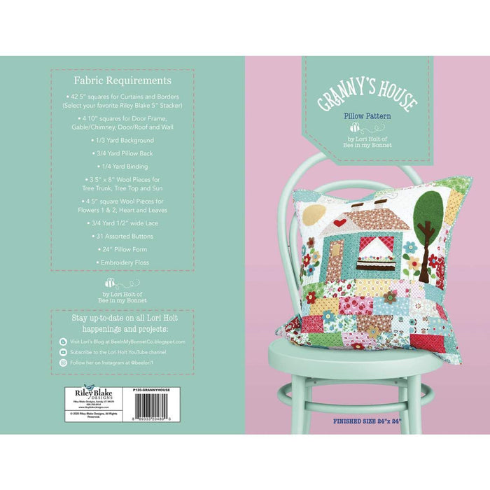 Granny's House - PATTERN - designed by Lori Holt - Bee in my Bonnet - Riley Blake Designs - Pillow Pattern-Patterns-RebsFabStash