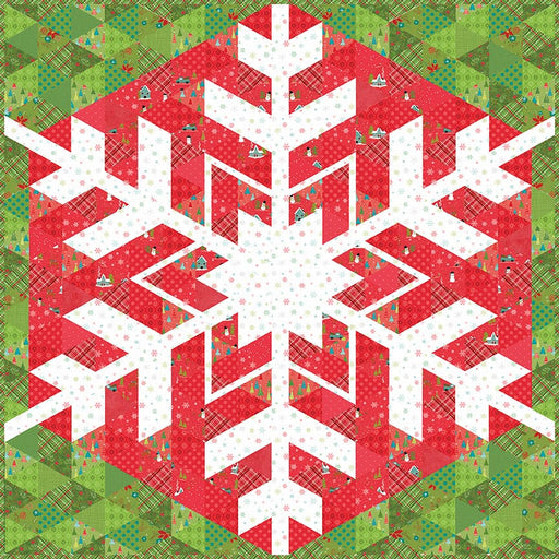 Super Snowflake - Quilt KIT - By Heather Peterson for Anka's Treasures - Snowed In fabric by Heather Peterson - Riley Blake - Winter-Quilt Kits & PODS-RebsFabStash