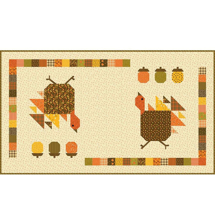 NEW!- The Sky is Falling - Quilt & Table Runner KIT - Sandy Gervais -Pieces From My Heart -Features Adel In Autumn - Riley Blake