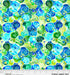 NEW! - Party Animals - Blue Green Swirl - Per yard - by KG Art Studio for P&B Textiles - Colorful Animals - PANI-4862-BG-Yardage - on the bolt-RebsFabStash