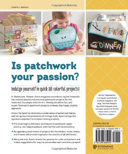Patchwork, Please! - Quilt PATTERN Book - By Ayumi Takahashi - Quick Colorful Projects - 13SW01