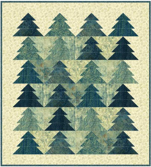 Pine Grove - PATTERN - by Patti Carey of Patti's Patchwork - Uses Stonehenge Elements fabric by Northcott - Trees, 4 Sizes - RebsFabStash