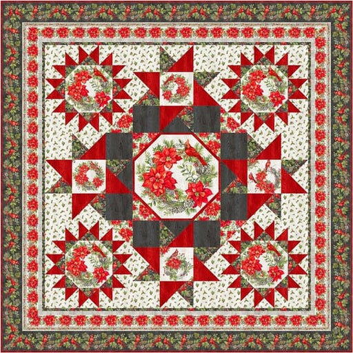 Stellar Medallion - PATTERN - Designed by Patti Carey of Patti's Patchwork - Features The Scarlet Feather fabric by Northcott - 3 Sizes - PC-252-Patterns-RebsFabStash