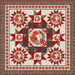 Stellar Medallion - PATTERN - Designed by Patti Carey of Patti's Patchwork - Features The Scarlet Feather fabric by Northcott - 3 Sizes - PC-252-Patterns-RebsFabStash