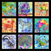 NEW! Wild Animals - Block PANEL - Per LARGE 44" Panel - By Kim Green of KG Art Studio for P&B Textiles - Digital Prints - 4621 PA-Panels-RebsFabStash