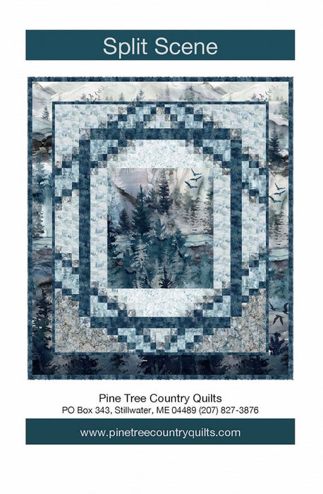 NEW! Split Scene - Quilt KIT- By Pine Tree Country Quilts - Features 'Soar' from Northcott - Large 94" x 106.5" Queen Size