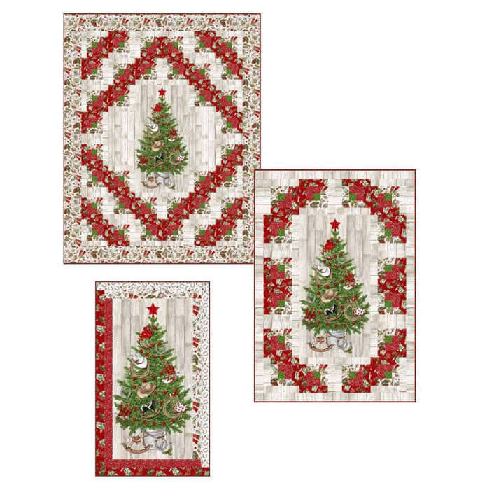 Hometown Holidays - Assorted Quilts - by Patti Carey of Patti's Patchwork - Fabric is Howdy Christmas by Deborah Edwards for Northcott - RebsFabStash
