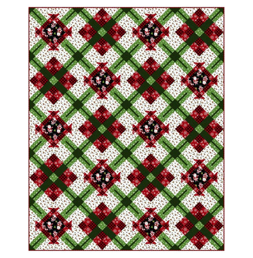 NEW! Argyle - Quilt KIT - Pattern by Tammy Silvers of Tamarinis - Features Santa's Tree Farm fabrics by Northcott - 56.5" x 70.5"-Quilt Kits & PODS-RebsFabStash