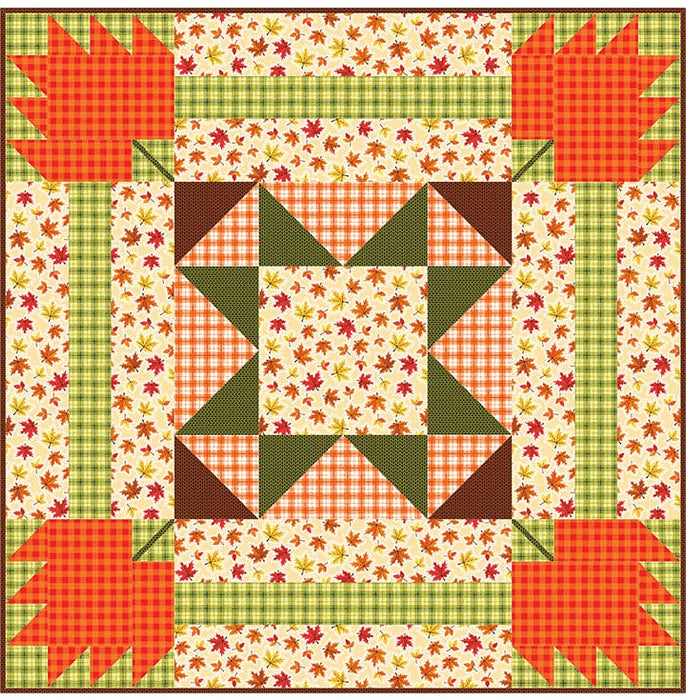 NEW! Autumn on the Square - Table Topper PATTERN - by Patrick Lose Studios - Features Autumn in the Air Fabric by Patrick Lose for Northcott - 40129-Patterns-RebsFabStash