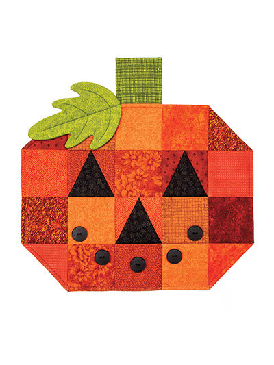 Pumpkin Patch Placemat - PATTERN - by Exclusively Annie's Quilt Designs
