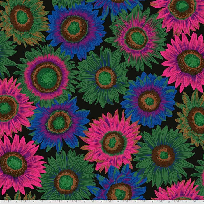 Kaffe Fassett Collective August 2021 - Lucy - Pink - Per Yard - Free Spirit Fabrics - Floral, Bright, Colorful -  PWPJ112.PINK