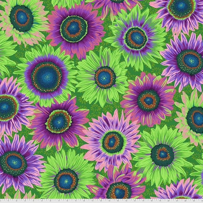 Kaffe Fassett Collective August 2021 - Lucy - Pink - Per Yard - Free Spirit Fabrics - Floral, Bright, Colorful - PWPJ112.PINK