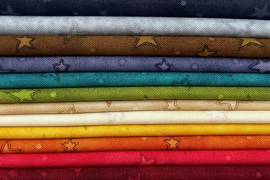 Starry Basics - PROMO Fat Quarter Bundle - (12) 18" x 21" Pieces - by Leanne Anderson for Henry Glass