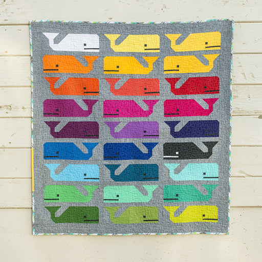 Preppy the Whale- Quilt PATTERN - by Elizabeth Hartman - fat quarter friendly - 3 quilt sizes included!-Patterns-RebsFabStash