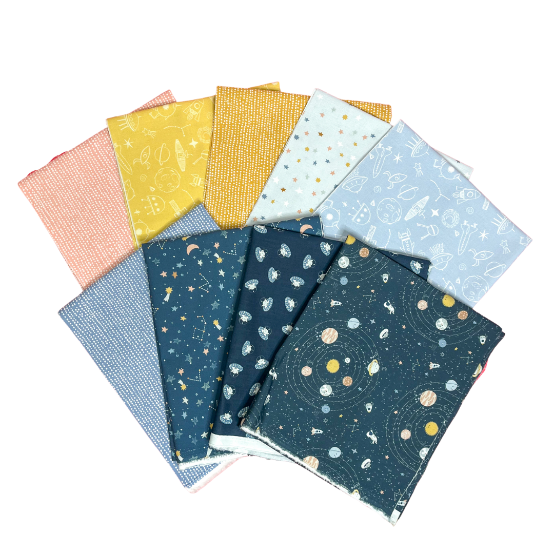 To The Moon Star Shine Too PROMO HALF YARD Bundle (9) Half Yards
