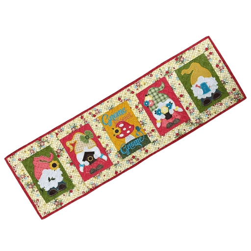 Designs by JuJu, Gnome Table Runner, Machine Embroidery