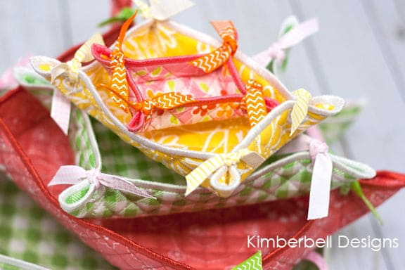 Quilted Baskets - Embroidery CD - by Kimberbell - Kim Christopherson - 5 Designs each in 5 Sizes! KD553