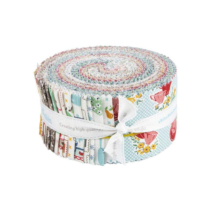 NEW! Cook Book - Jelly Roll - Rolie Polie - (40) 2.5" Strips - by Lori Holt of Bee in My Bonnet - Riley Blake Designs - RP-11750-40-Layer Cakes/Jelly Rolls-RebsFabStash