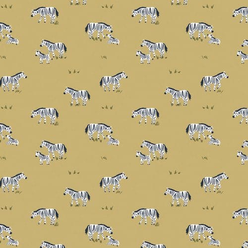 NEW! Safari Days - Hippos- Per Yard - by Kate J Jones for Dashwood Studio - Blue - SAFA-2161